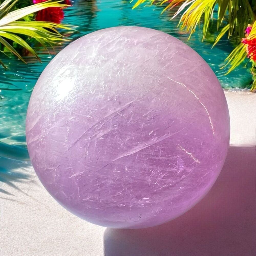 Kunzite Crystal Marble‎ Sphere